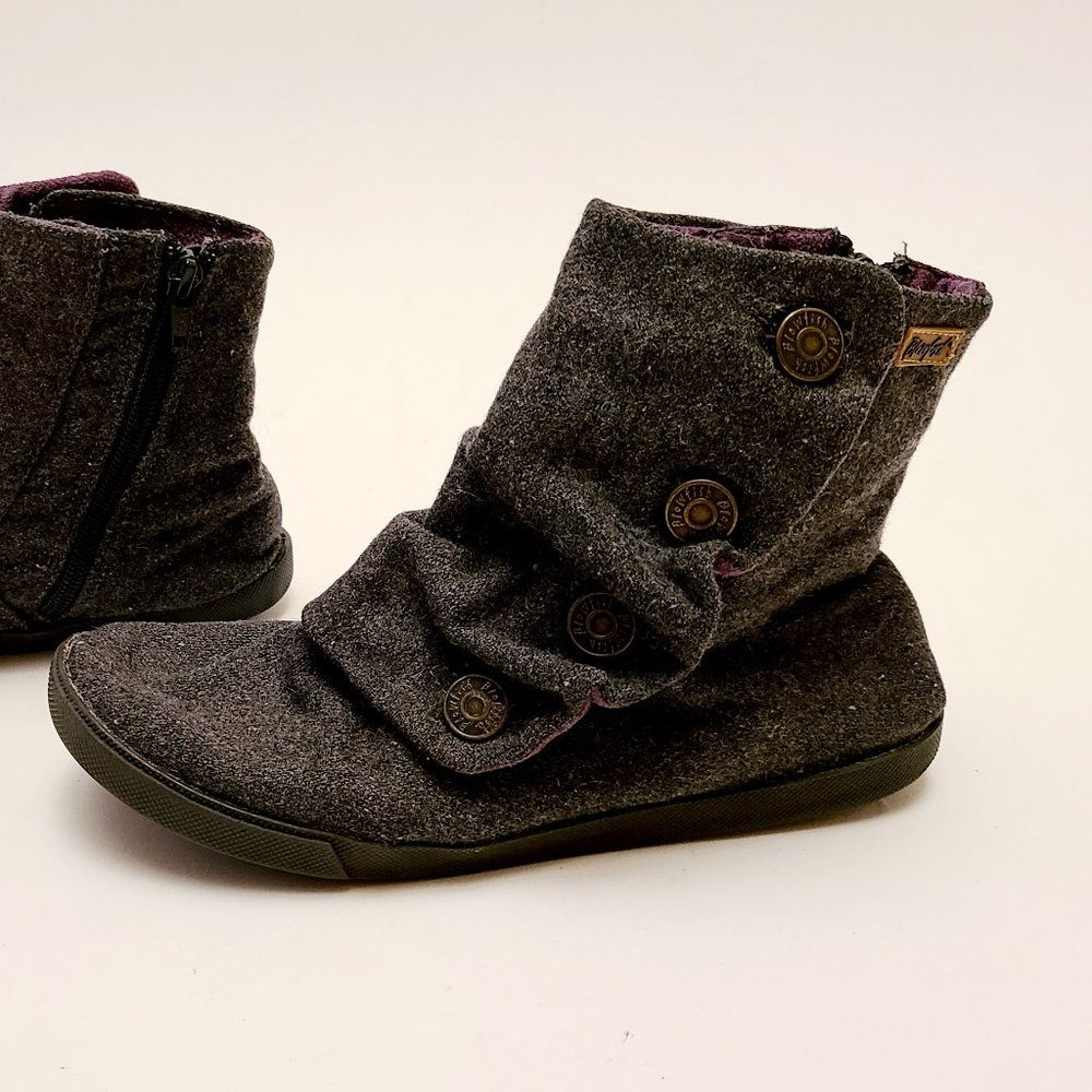 Blowfish Malibu Rabbit Classic Bootie in Charcoal Grey Size 6